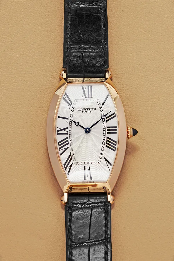 Cartier 2802H 43mm Rose gold Silver