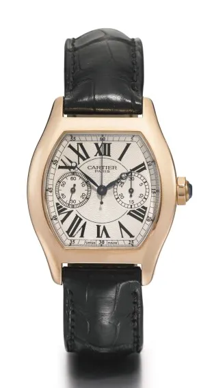 Cartier Tortue 2661 43mm Rose gold Silver