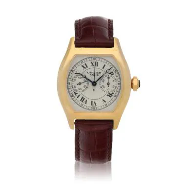 Cartier Tortue 2356 33mm Yellow gold Silver