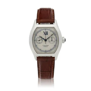 Cartier Tortue 2396 33mm White gold Silver