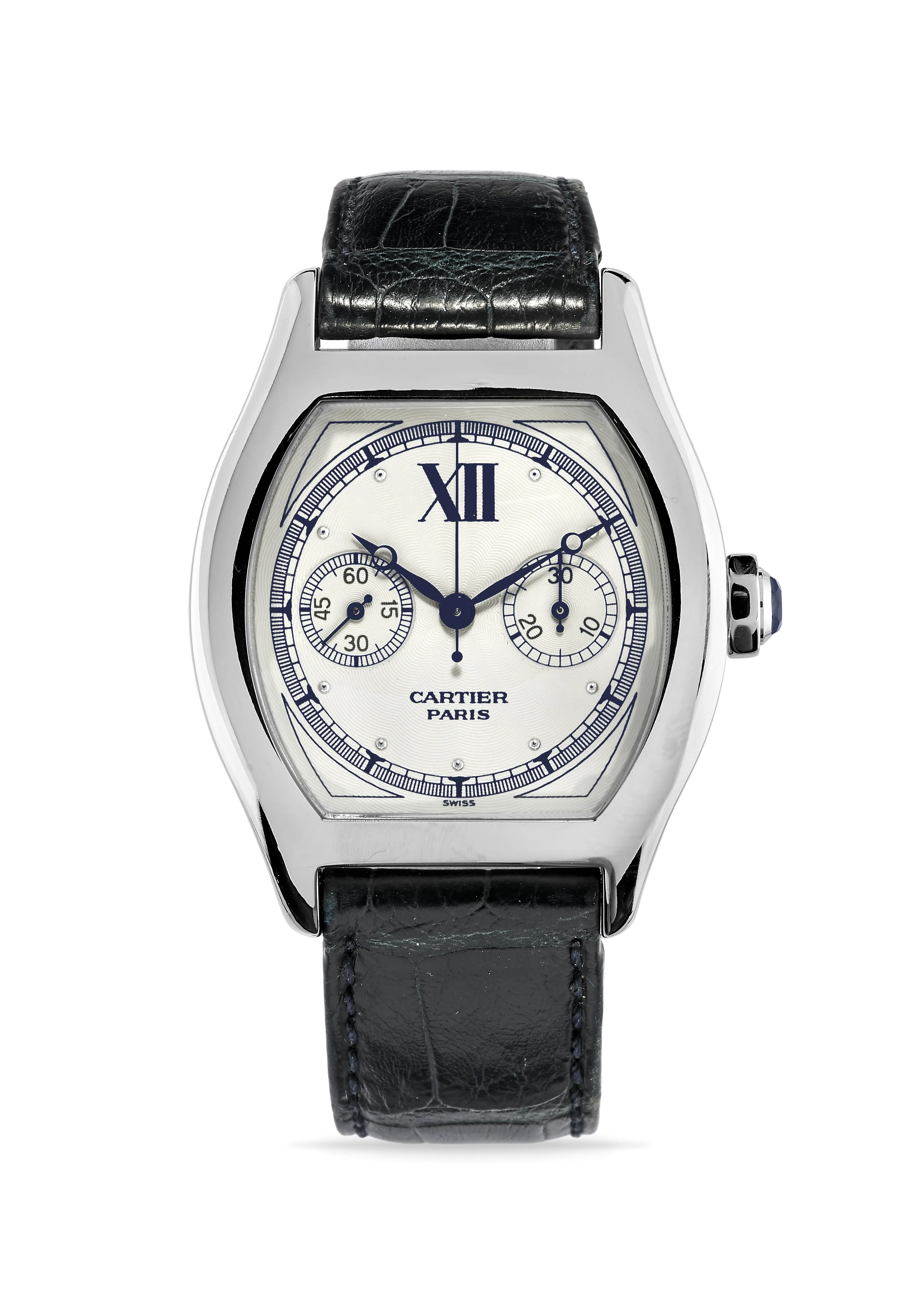 Cartier Tortue 2396 43mm White gold White