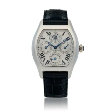 Cartier Tortue 2646 34mm Platinum Silver