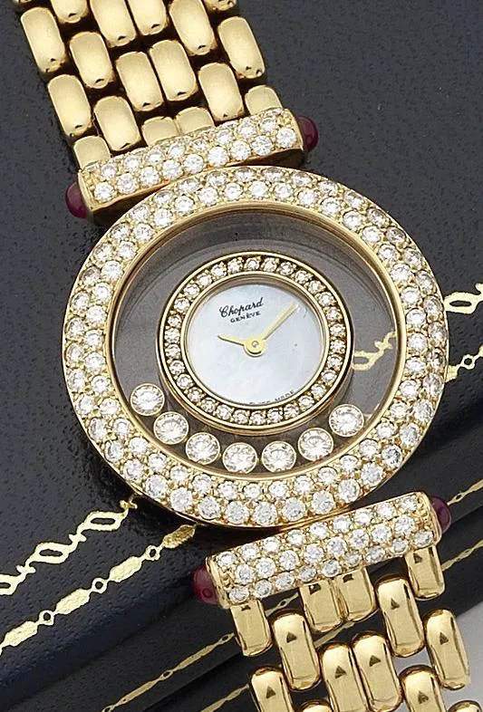 Chopard Happy Diamonds 27mm 18ct Gold And Diamond  Mother-of-pearl