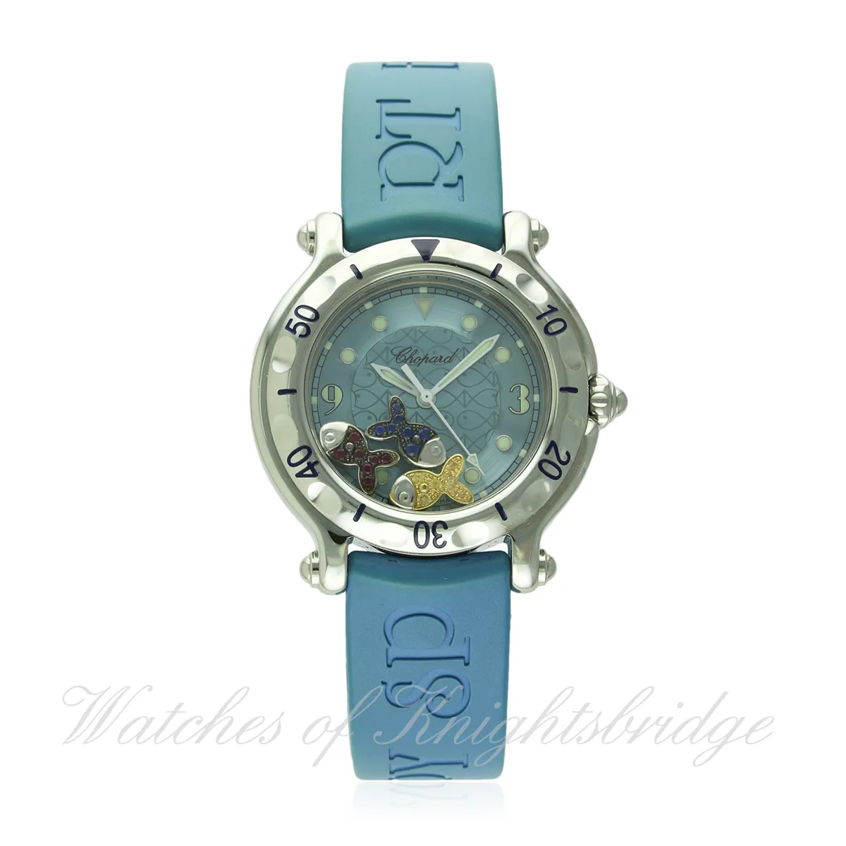 Chopard Happy Fish 8236 33mm Stainless steel Light blue