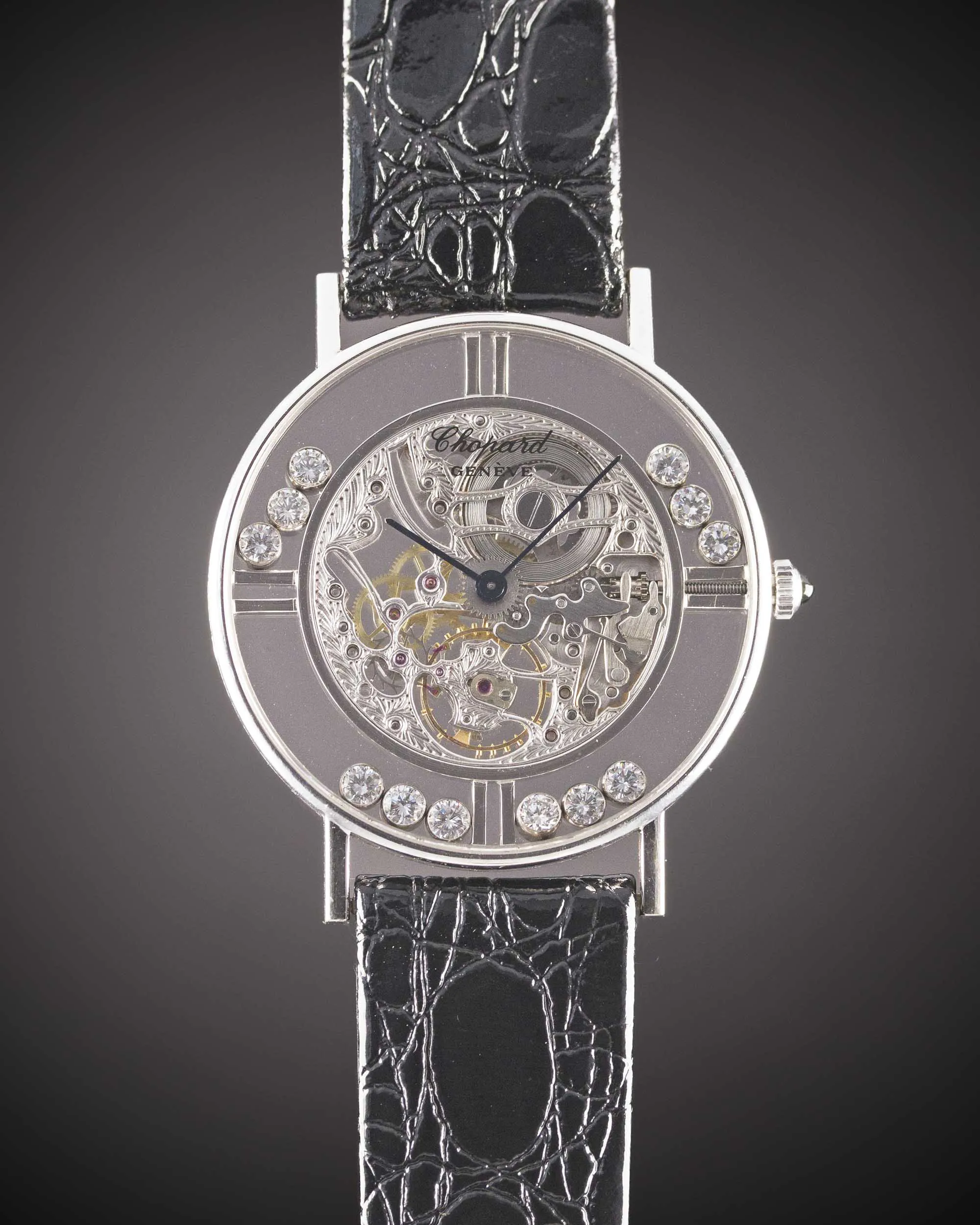 Chopard Happy Sport 10/6115-23 32.5mm White gold Skeletonised