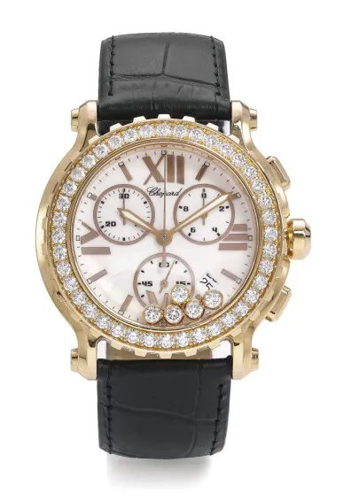 Chopard Happy Sport 1269 38.5mm Rose gold White