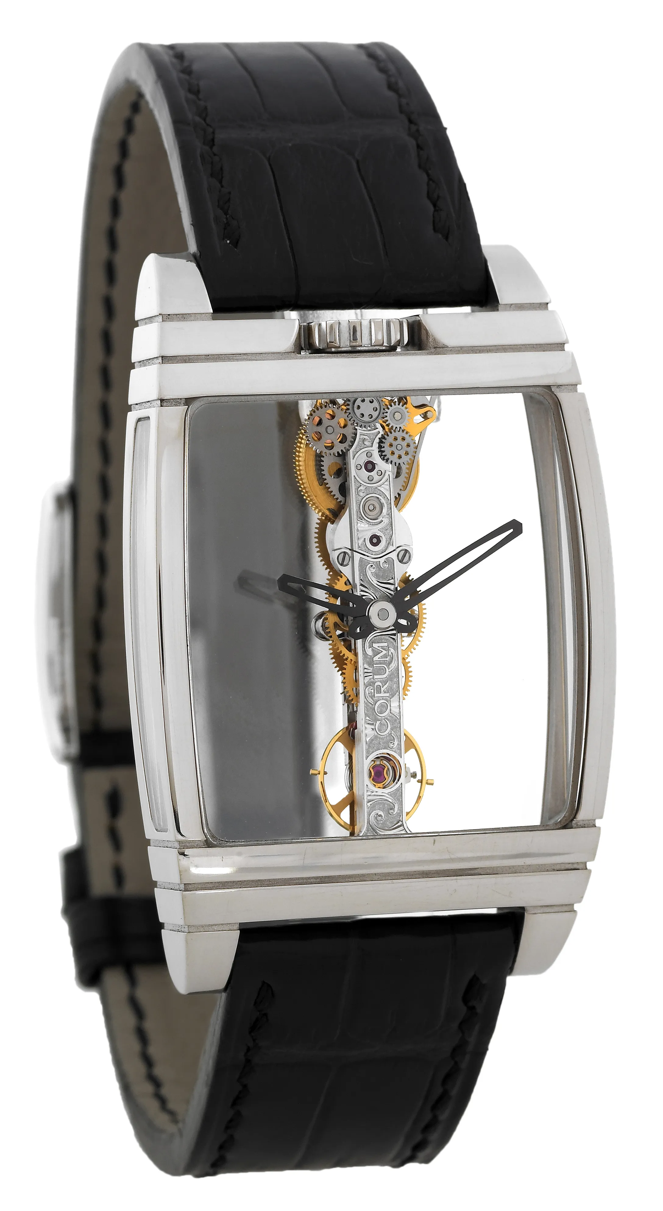 Corum Golden Bridge 113.550.59 32mm White gold Transparent