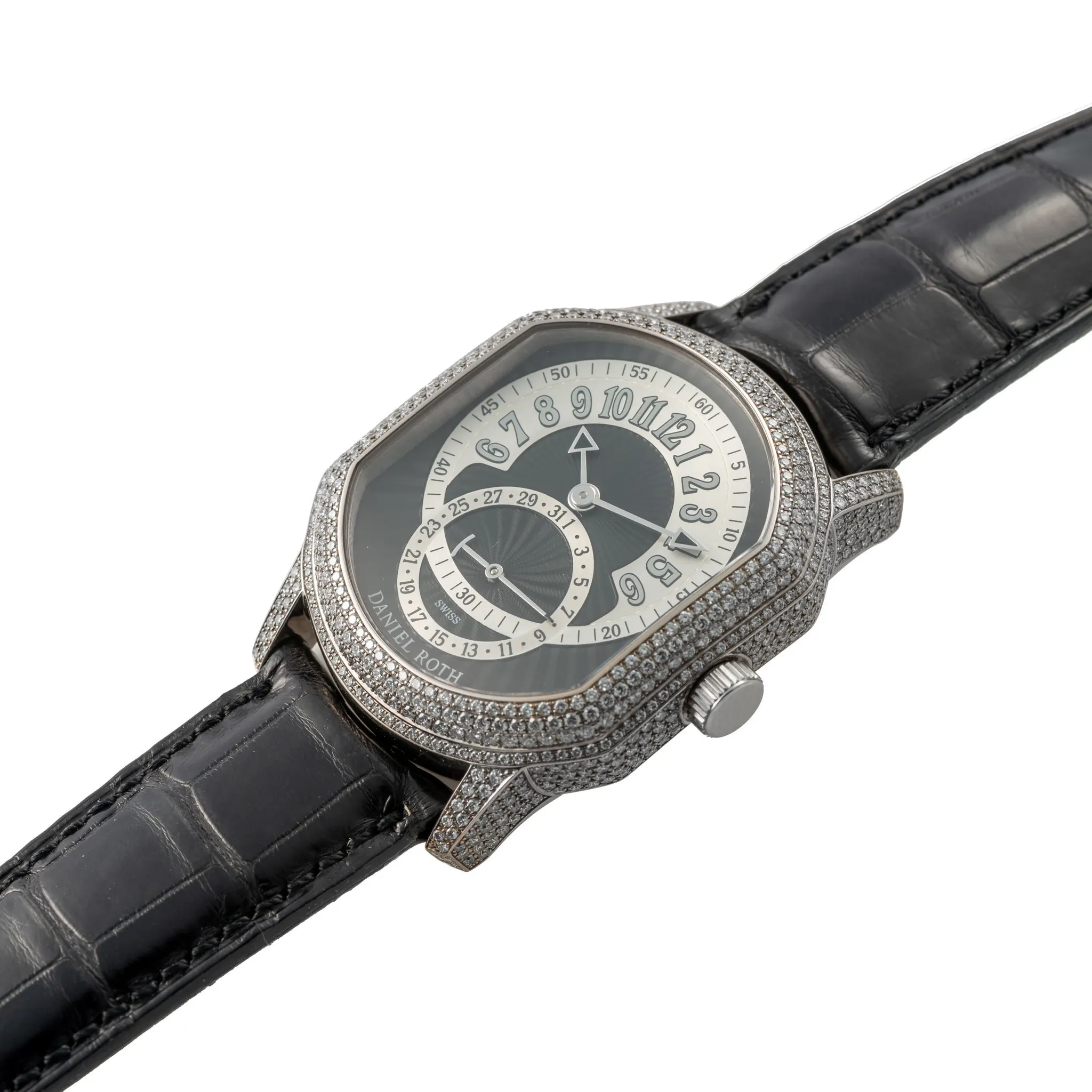 Daniel Roth Retrograde 807.L60 35mm White gold Black