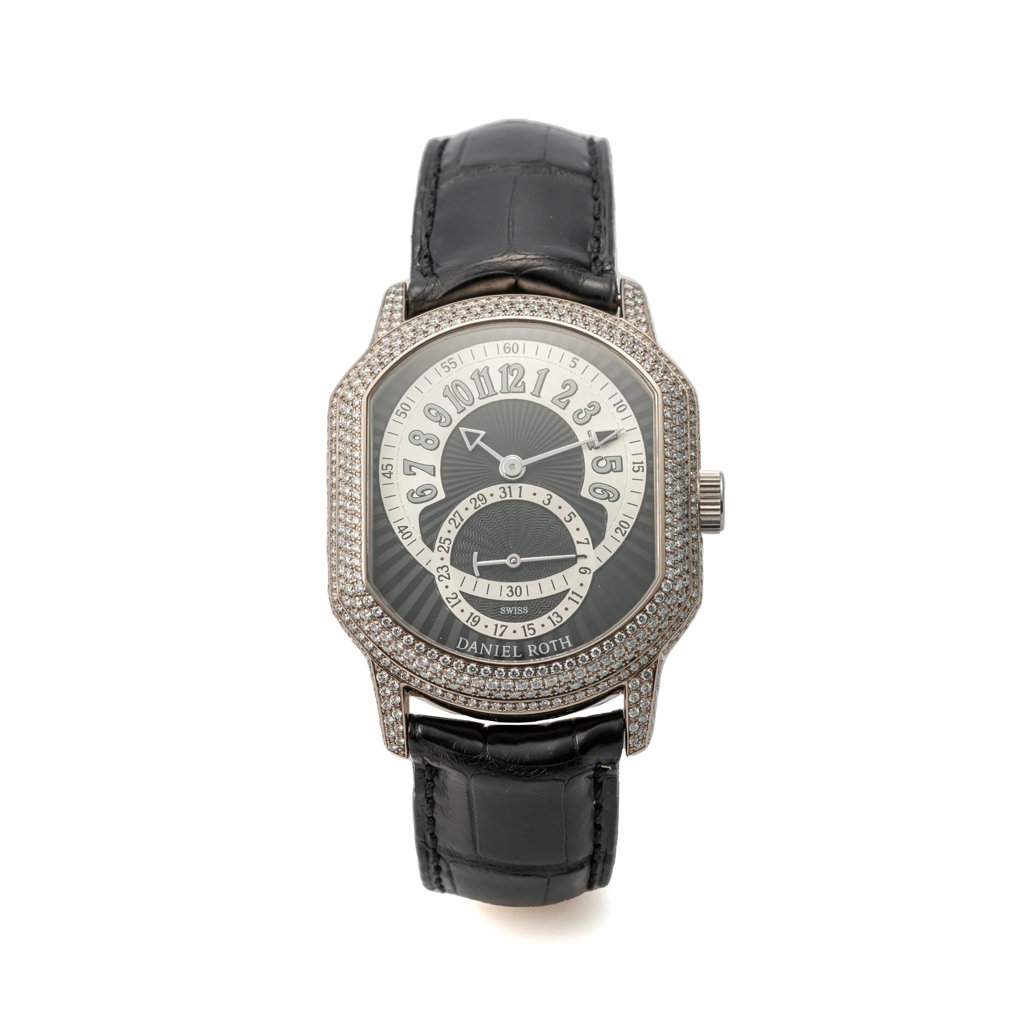 Daniel Roth Retrograde 807.L60 35mm White gold Black 2