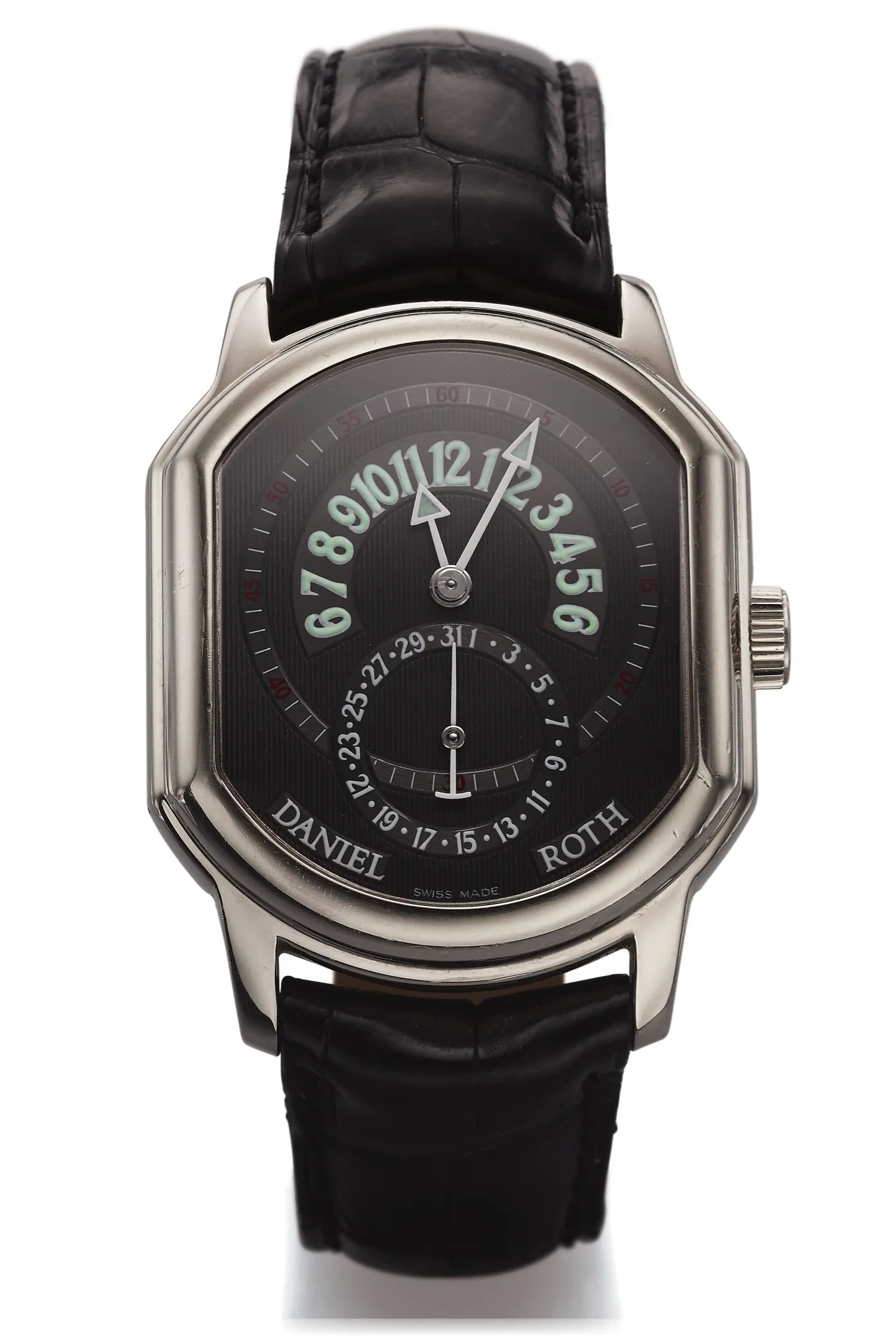 Daniel Roth Retrograde 807.L60 35mm White gold Black