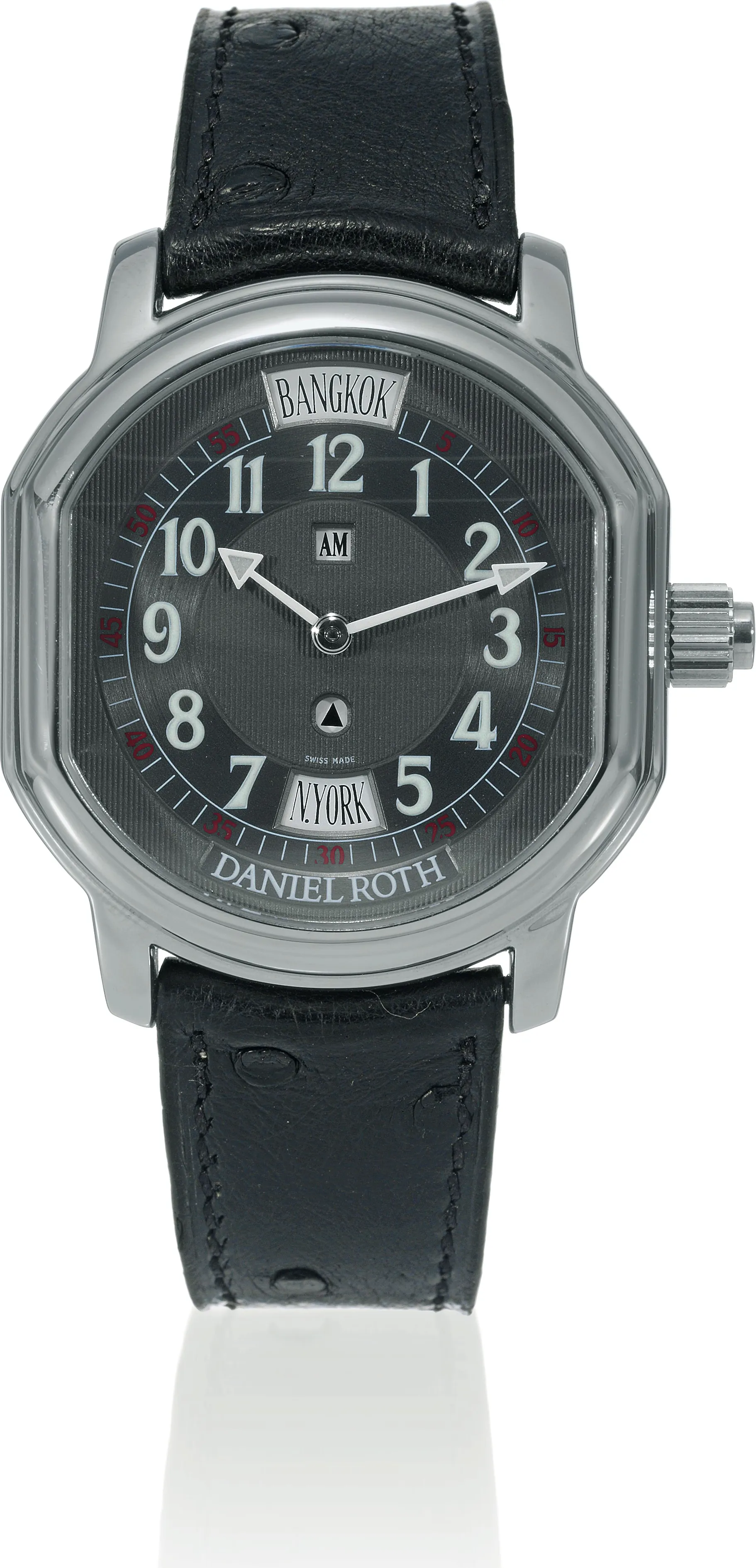 Daniel Roth Metropolitan World Time 857.ST 38mm Stainless steel Gray