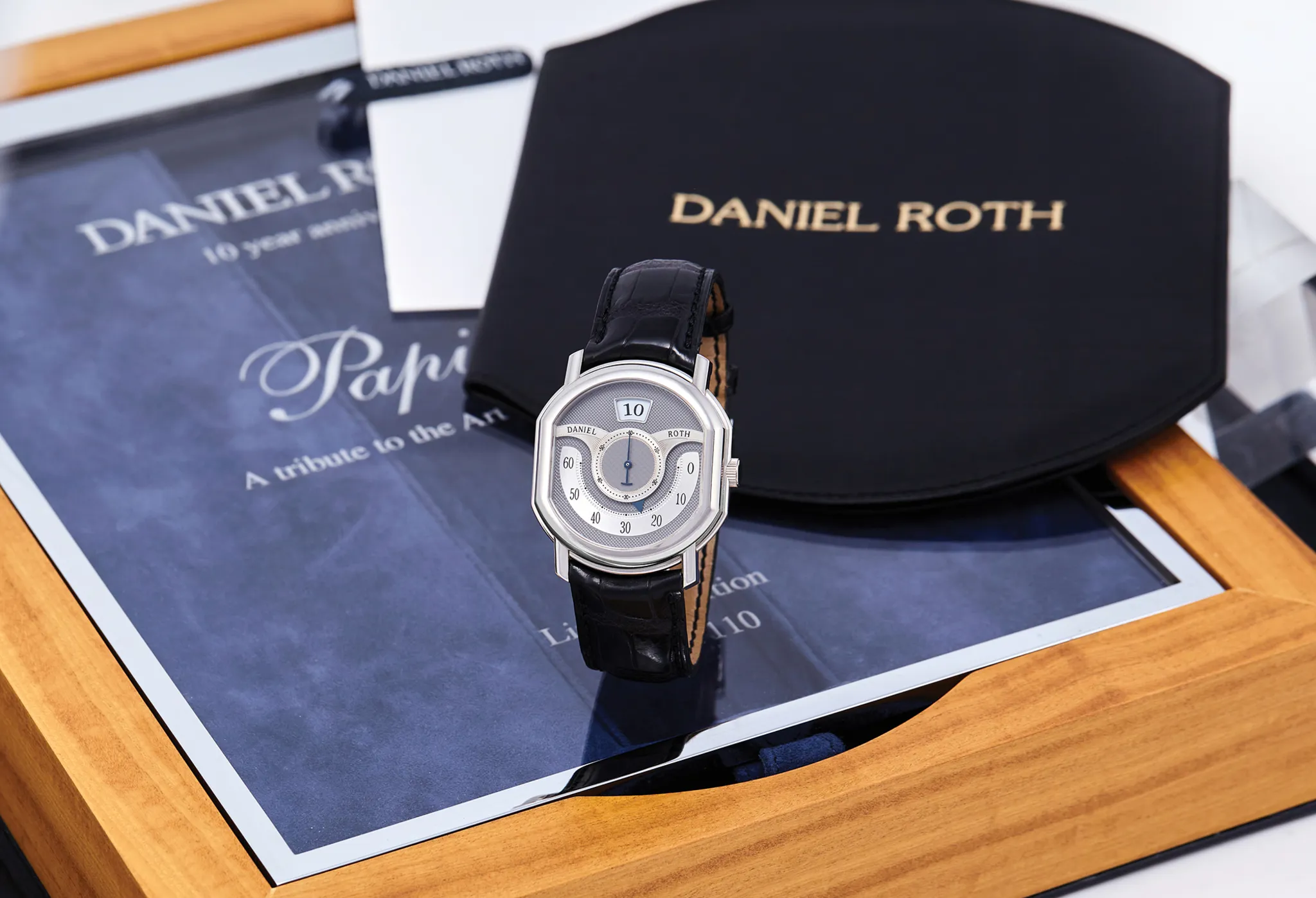 Daniel Roth Papillon 38mm White gold Black