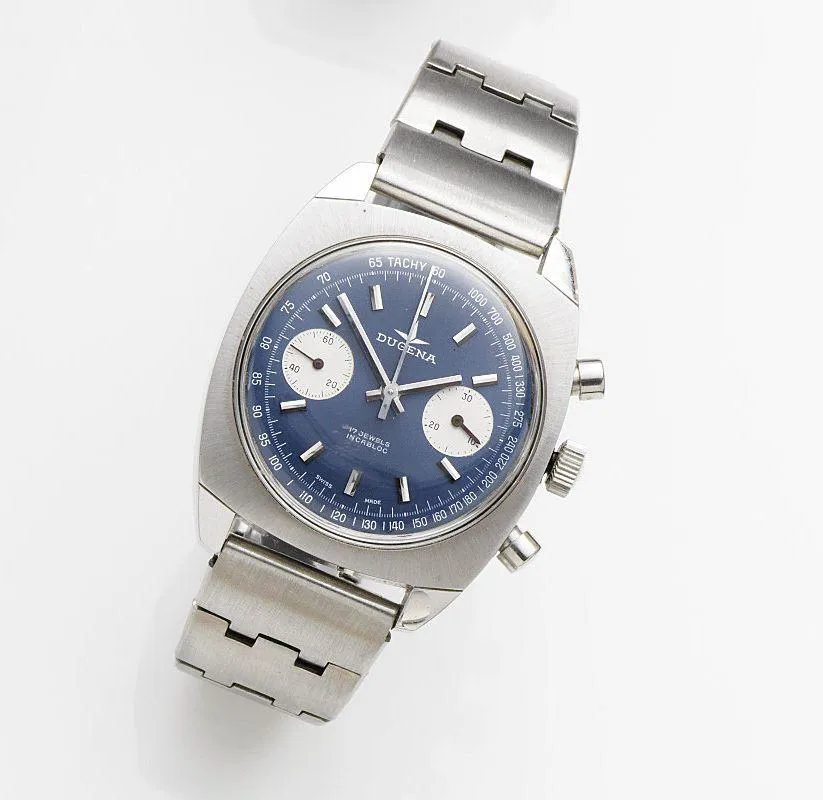 Dugena 37mm Stainless steel Blue