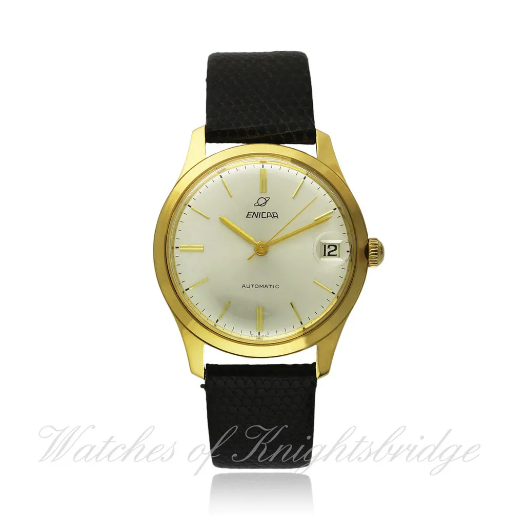 Enicar 100/67 ACGS 35mm Yellow gold Silver