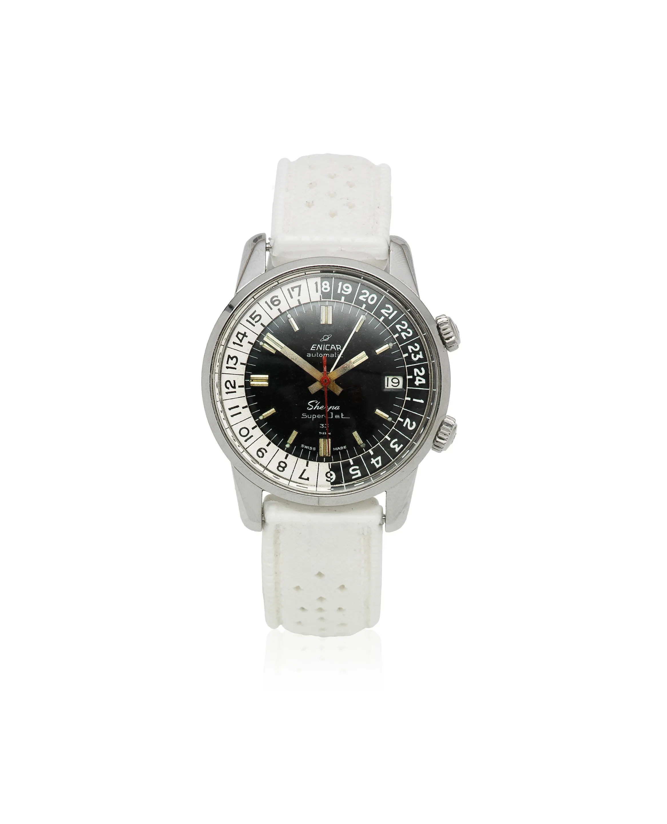 Enicar Sherpa 40mm Stainless steel Black