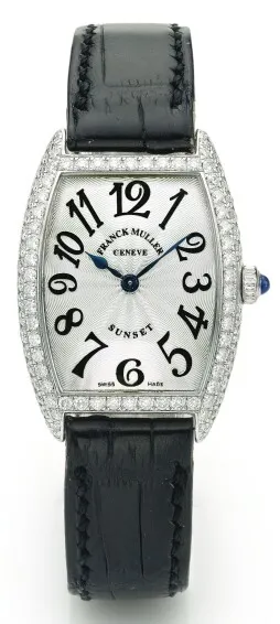 Franck Muller Cintree Curvex 1752 24mm White gold Silver