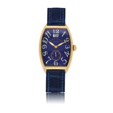 Franck Muller 2851 S6 30mm Yellow gold Blue