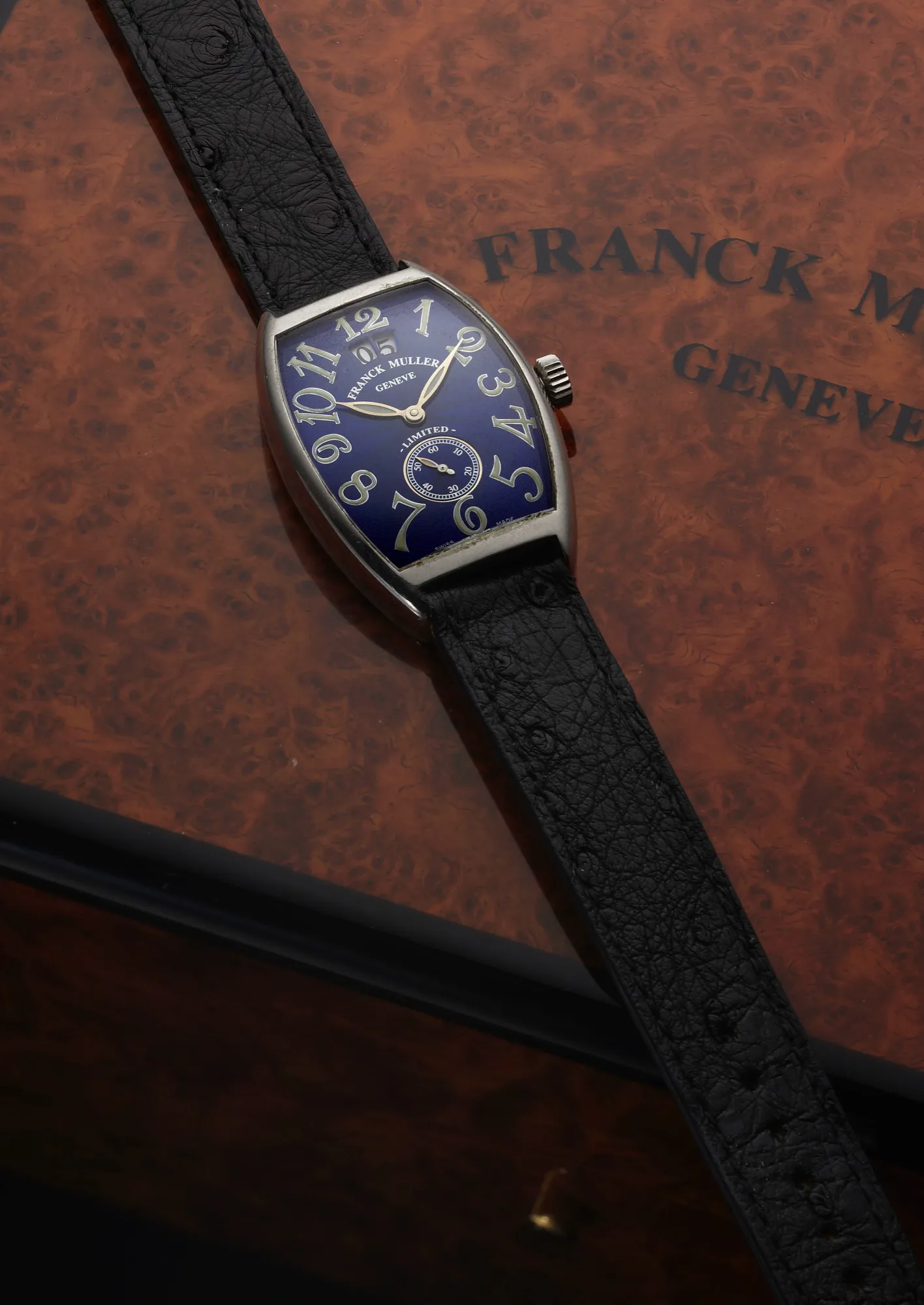 Franck Muller 2851 S6 30mm Stainless steel Blue