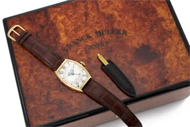 Franck Muller Cintree Curvex 5850MC 31mm Yellow gold Silver