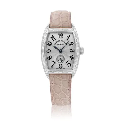 Franck Muller Cintree Curvex 1750 25mm White gold and Diamond Silver