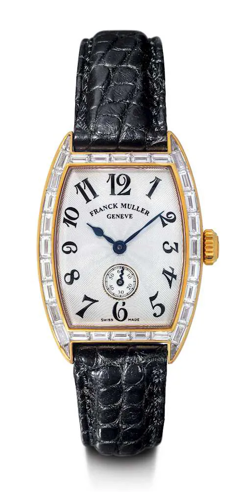 Franck Muller Cintree Curvex 1750 35mm Rose gold Silvered