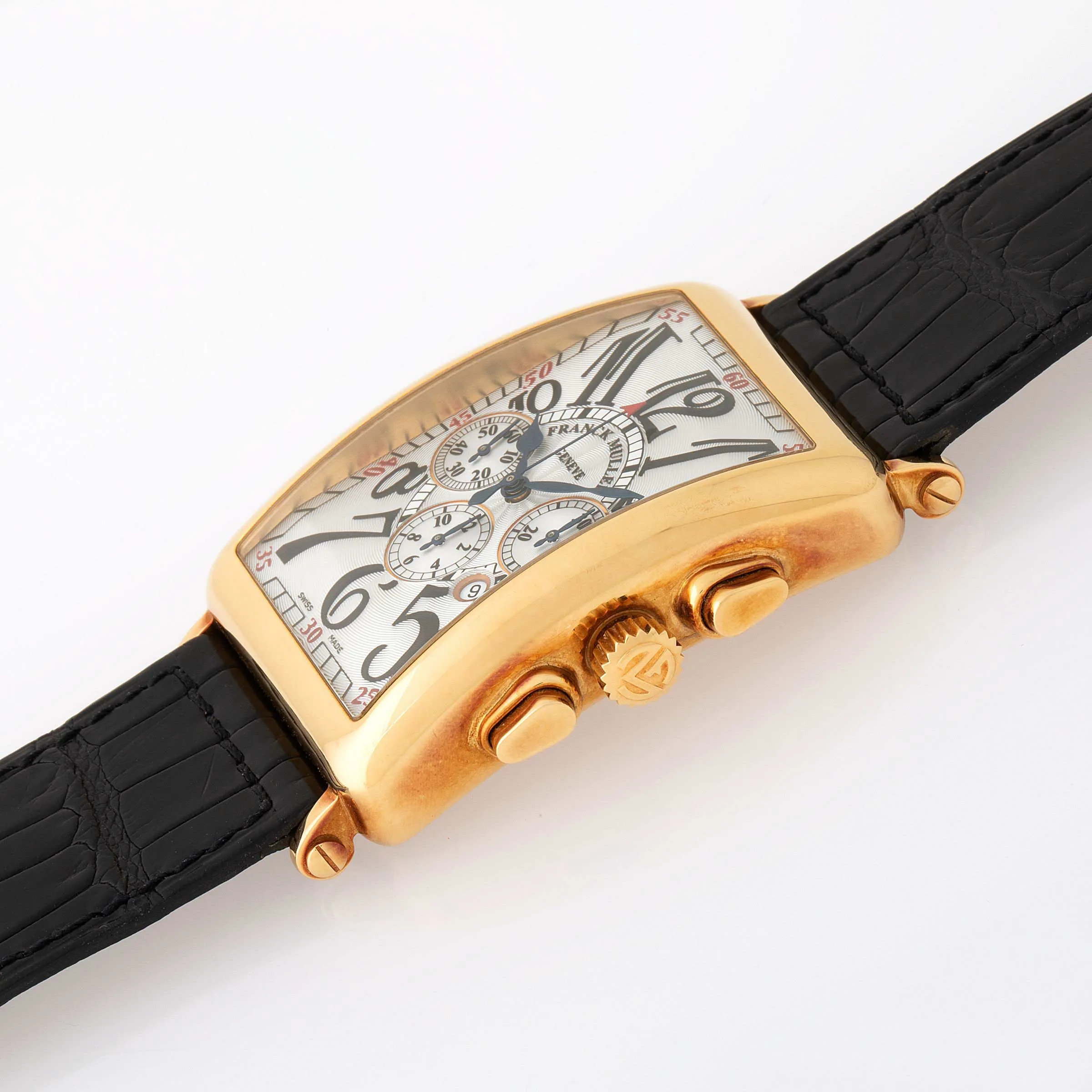 Franck Muller Long Island 1200 CC AT 35mm Yellow gold Silver 1