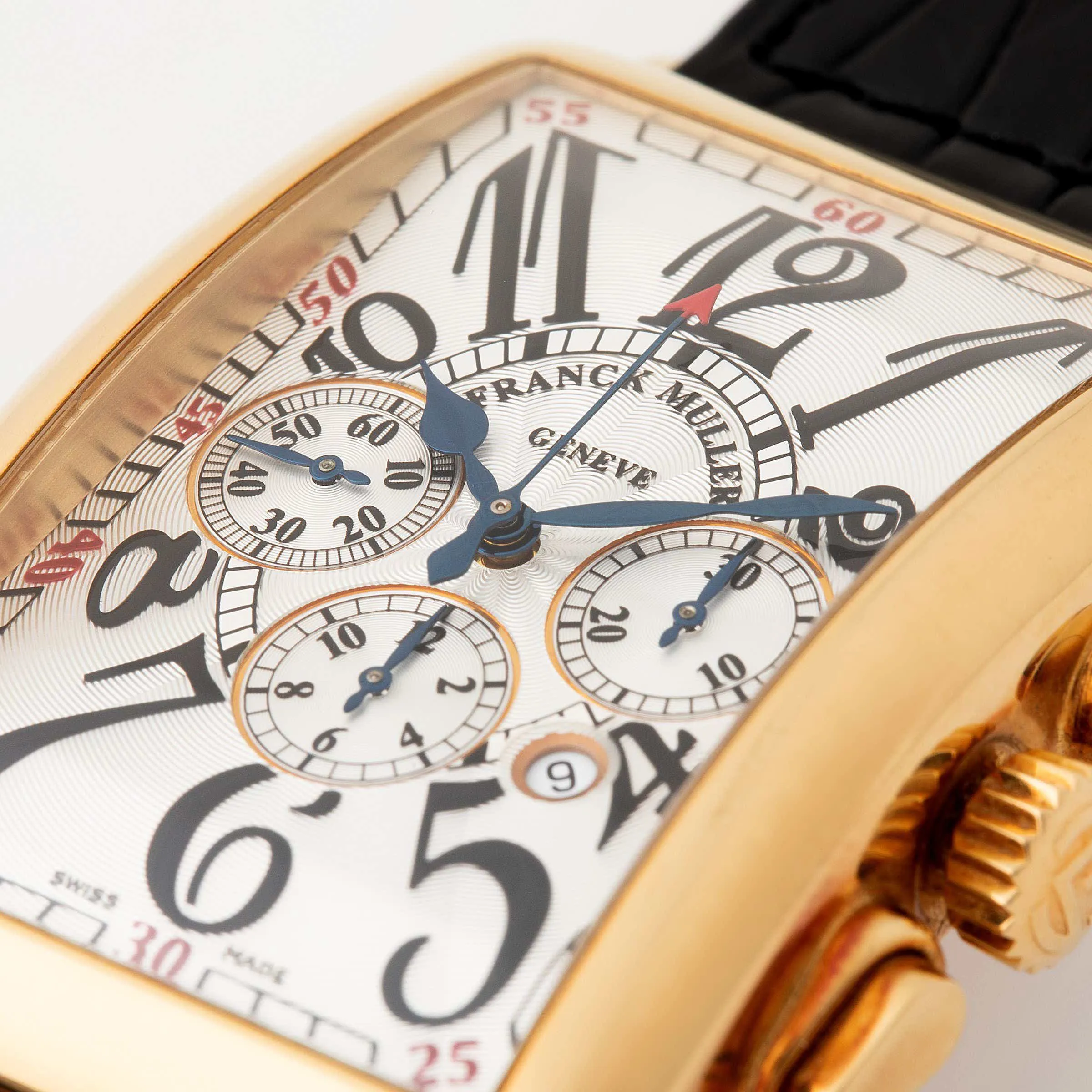 Franck Muller Long Island 1200 CC AT 35mm Yellow gold Silver 5