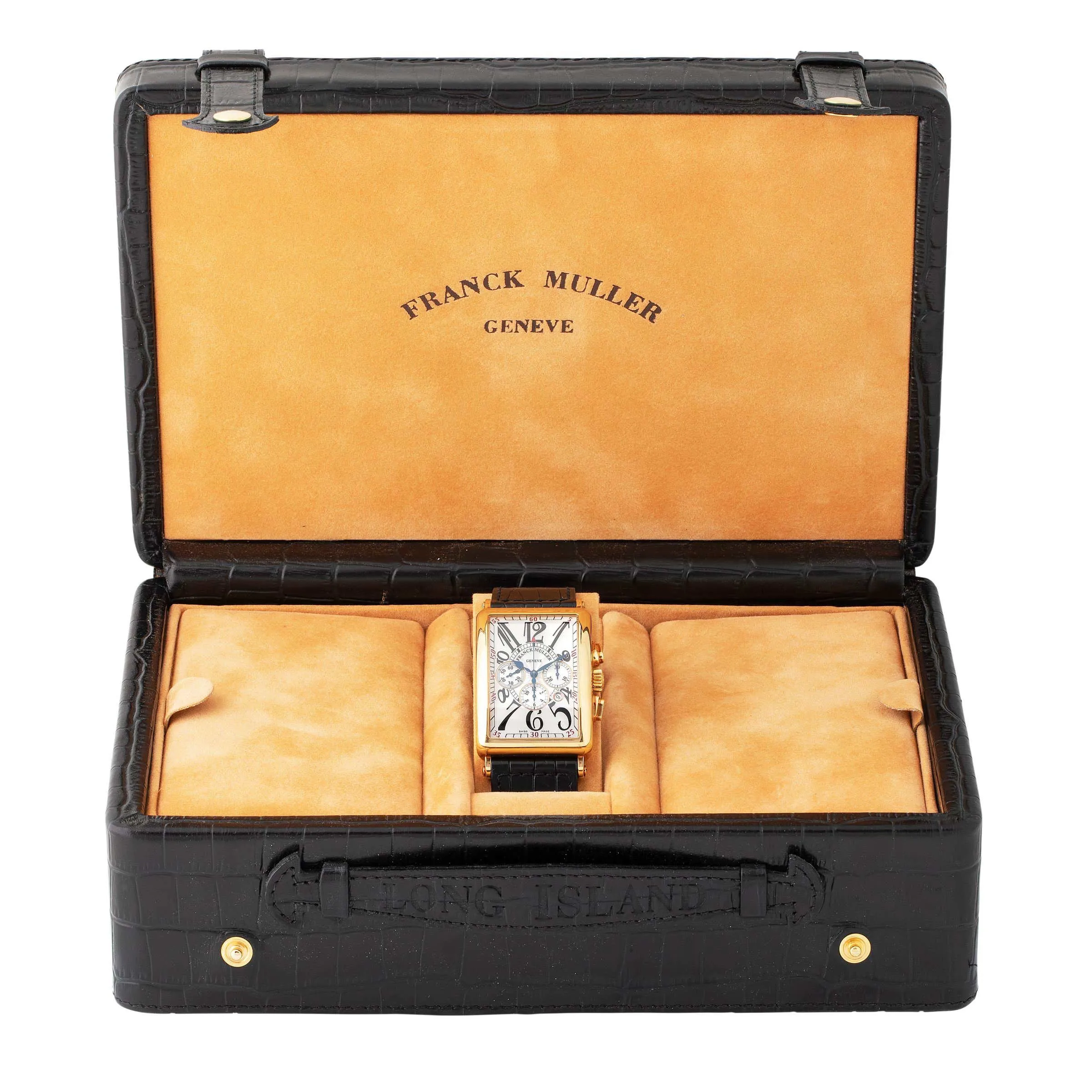 Franck Muller Long Island 1200 CC AT 35mm Yellow gold Silver 7