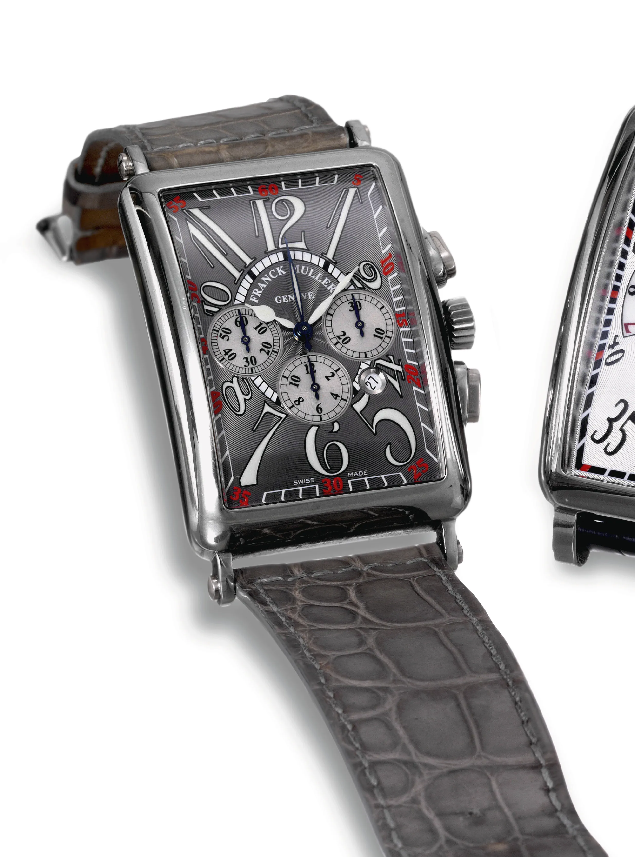 Franck Muller Long Island 1200 CC AT 32mm Stainless steel Two-tone Silver