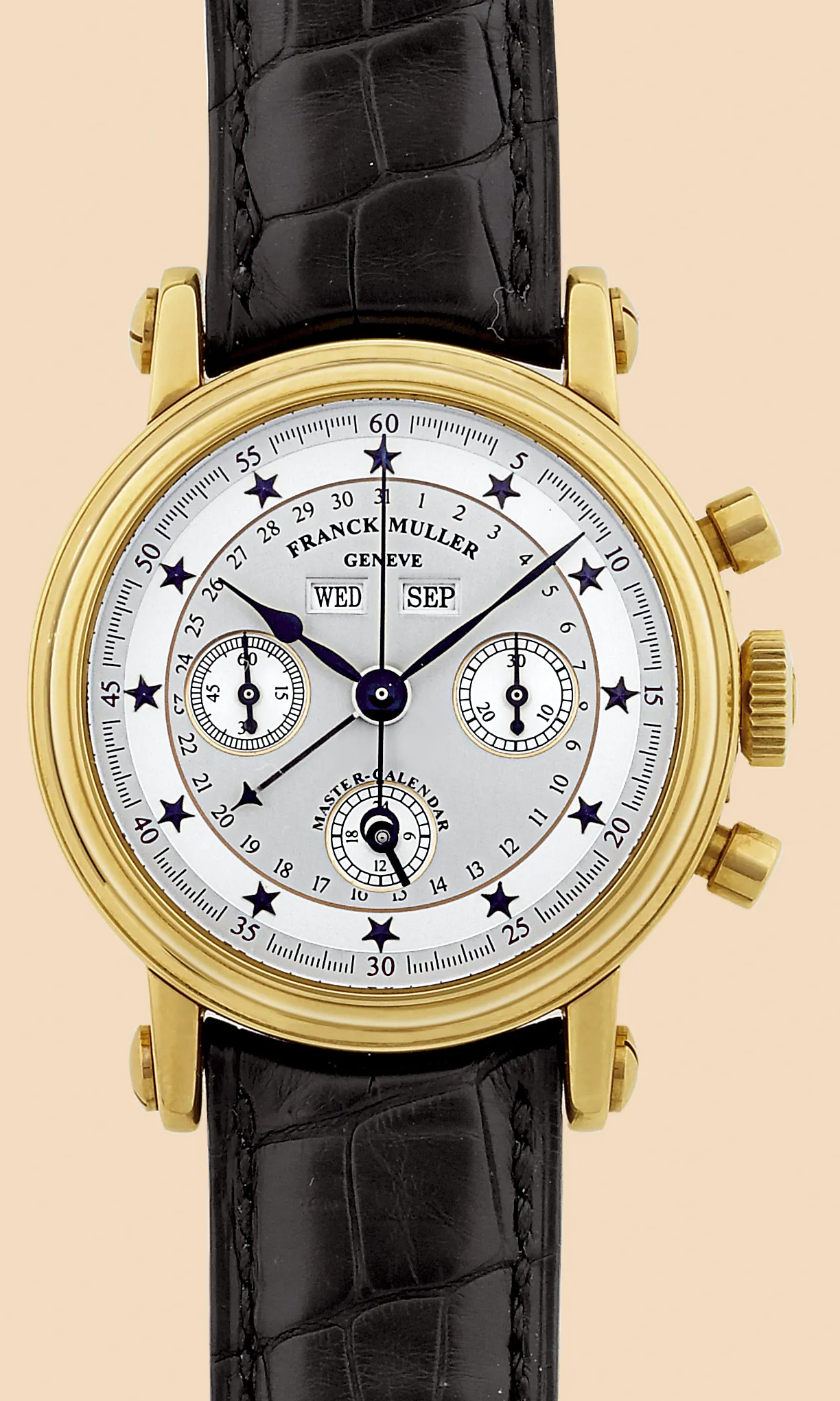 Franck Muller Master Calendar 7000 36mm Yellow gold Silver