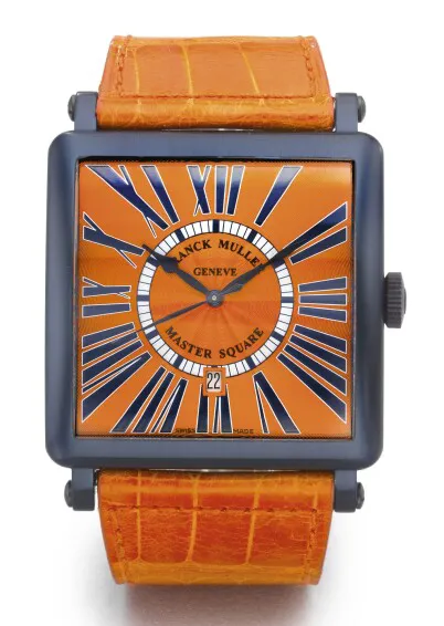 Franck Muller Master Square 6000 53mm Titanium Orange