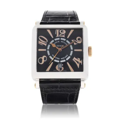 Franck Muller Master Square 6000 H SC DT 36mm Yellow gold and Stainless steel Gray