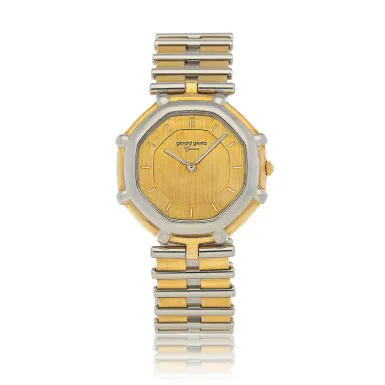 Gérald Genta Octo Bi-Retro G2386.7 35mm White gold and Yellow gold Champagne