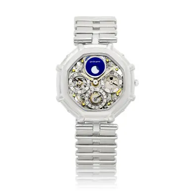 Gérald Genta G25394 37mm White gold Semi-skeletonized