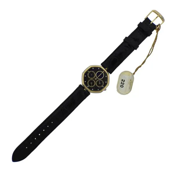 Gérald Genta Octo Bi-Retro 33mm Yellow gold Black