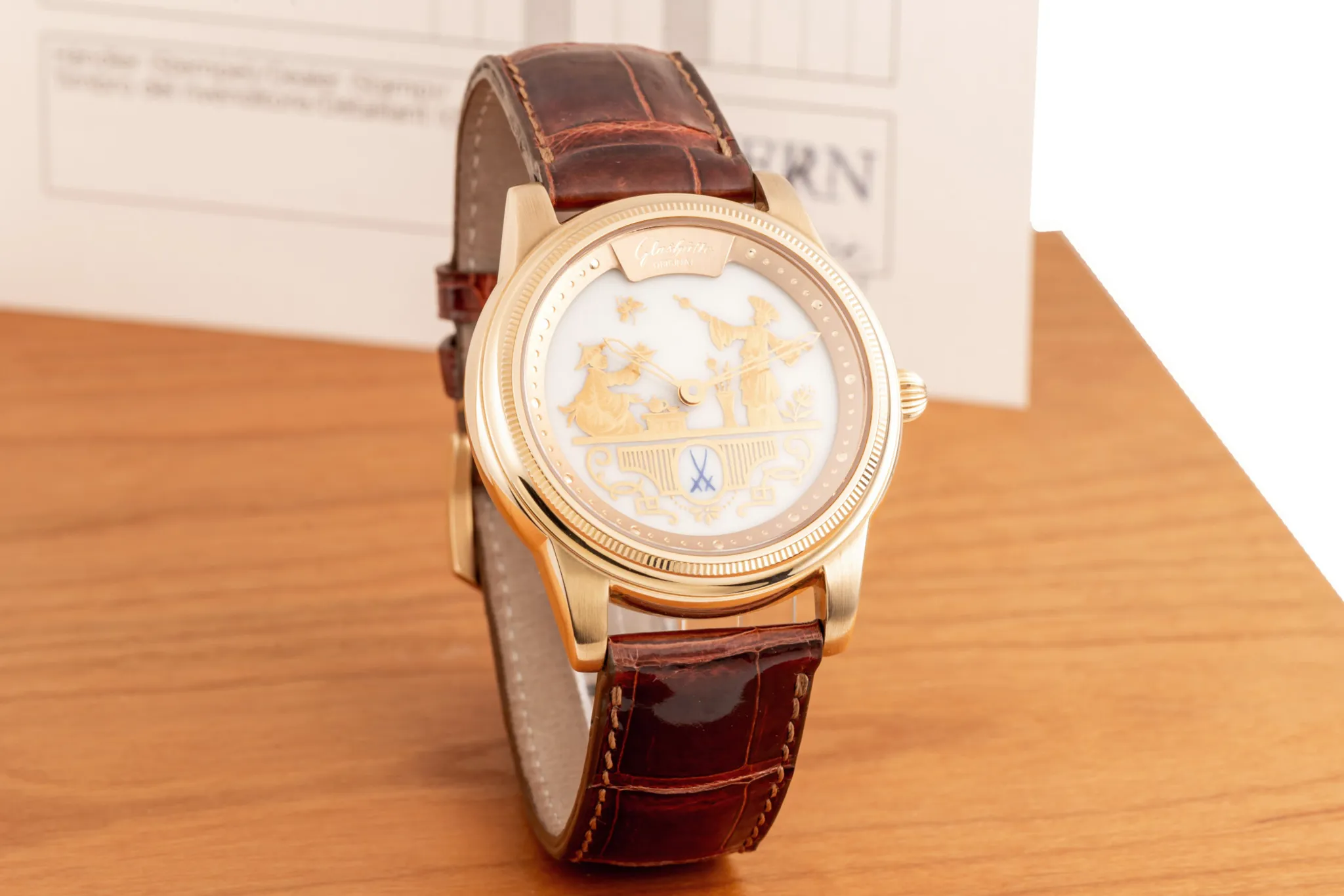 Glashütte 1845 Meissen 49-08-97-97-06 39mm Rose gold Porcelain