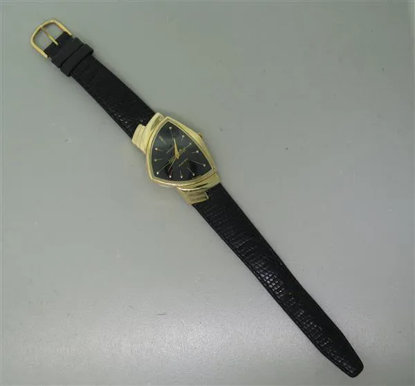 Hamilton Ventura H244710 32mm 14k gold black dial 2