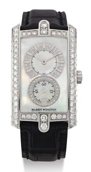 Harry Winston Avenue C 26mm White gold Mother-of-pearl