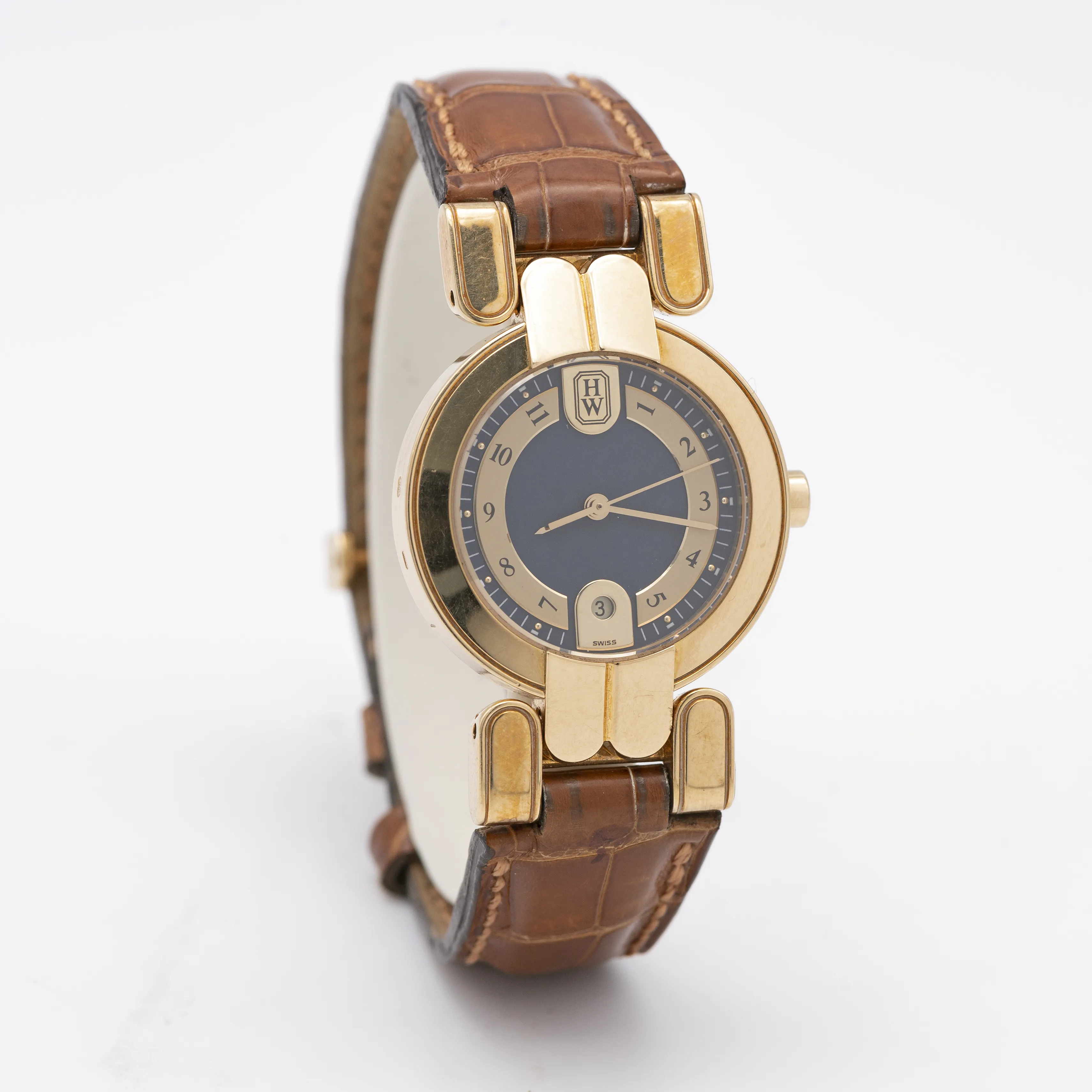 Harry Winston Premier LQ 27 GL 27mm 18k gold Blue 2