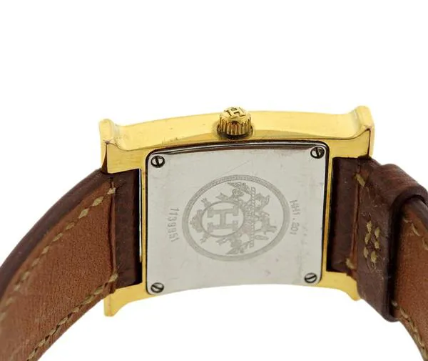 Hermès HH1.201 21mm Gold-plated Champagne