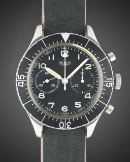 Heuer Bund 1550 SG 43mm Stainless steel Black