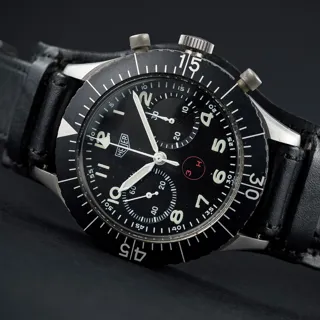 Heuer Bund 1550 SG 43mm Stainless steel Black