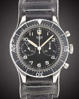 Heuer Bund 1550 SG 43mm Stainless steel Black