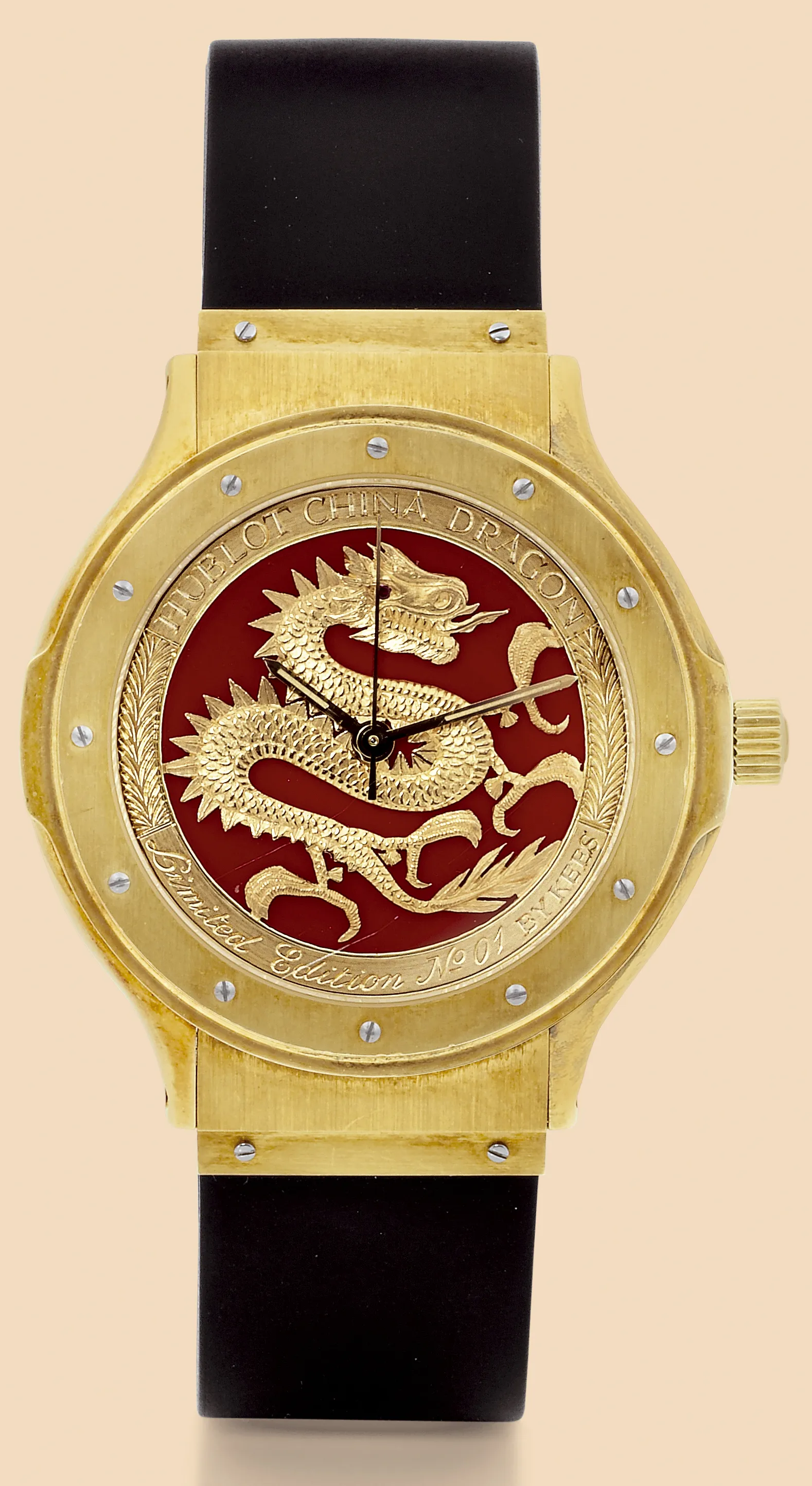 Hublot 36mm Yellow gold Red