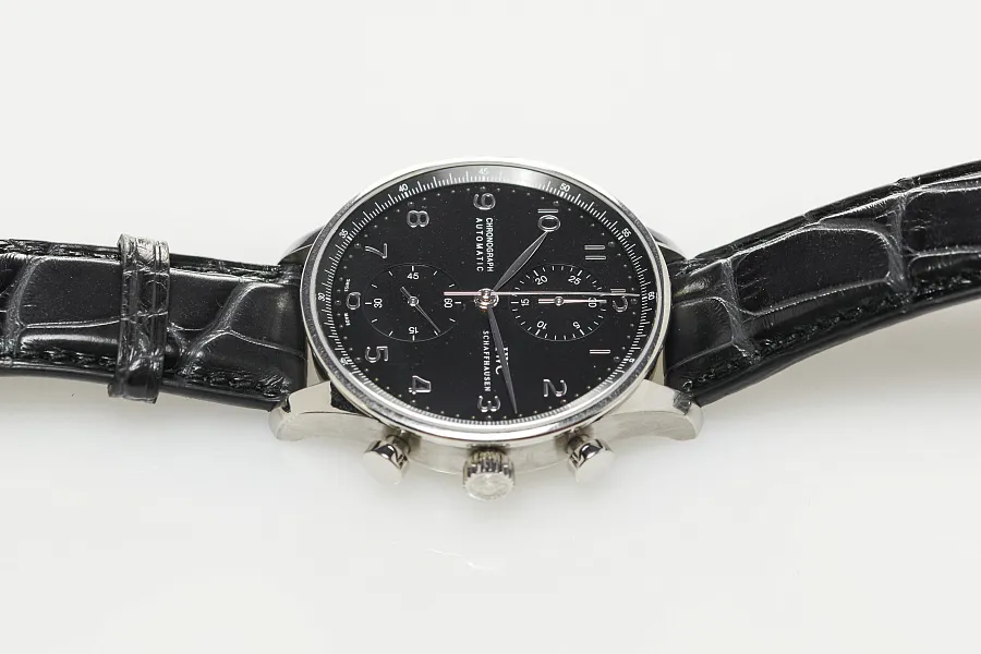 IWC Portugieser Chronograph 371447 41mm Stainless steel Black 6