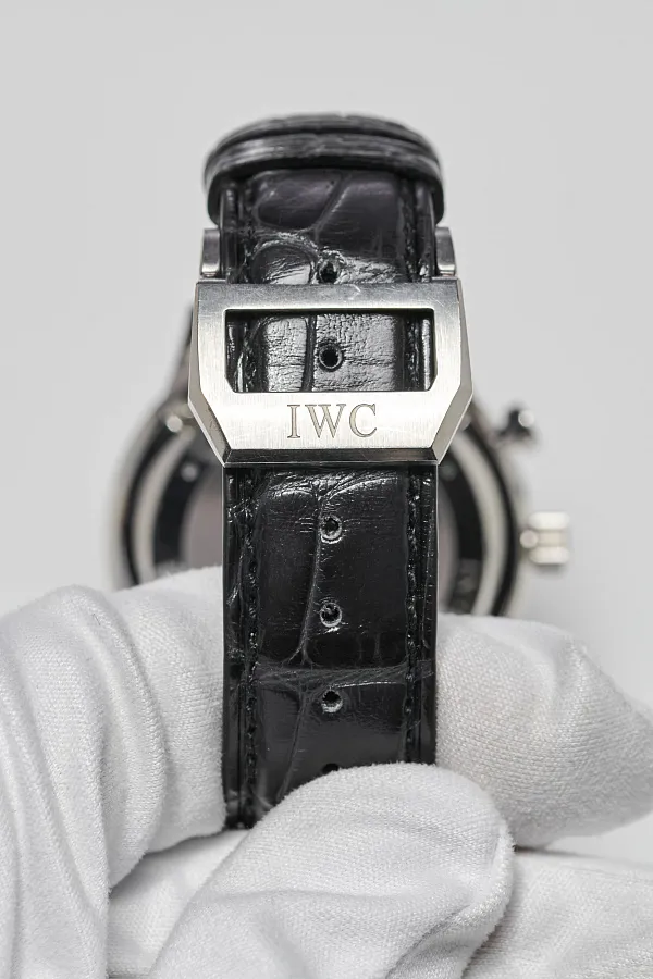 IWC Portugieser Chronograph 371447 41mm Stainless steel Black 9