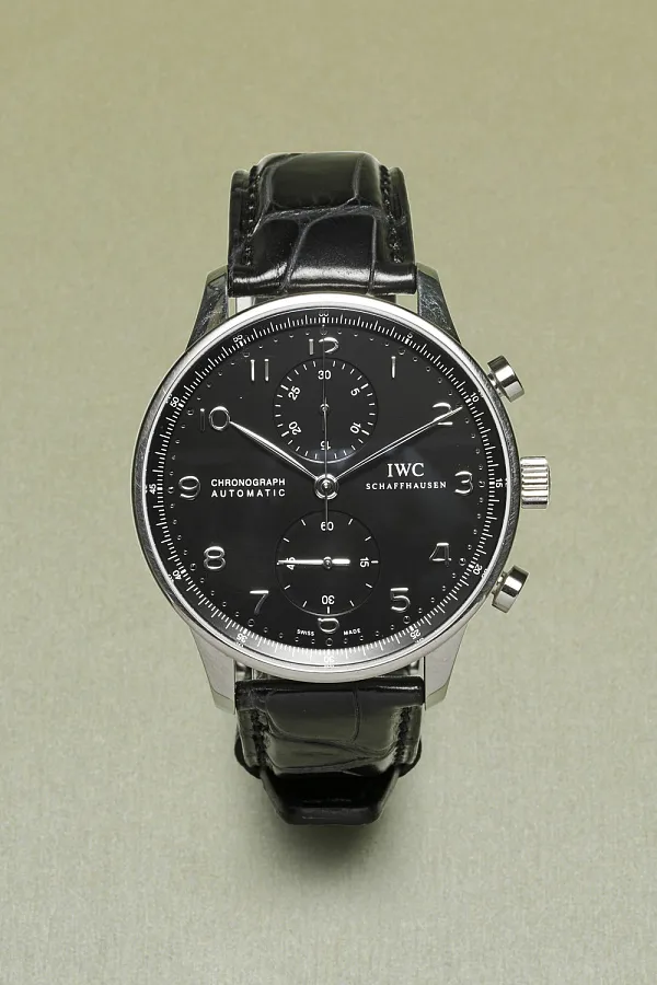 IWC Portugieser Chronograph 371447 41mm Stainless steel Black