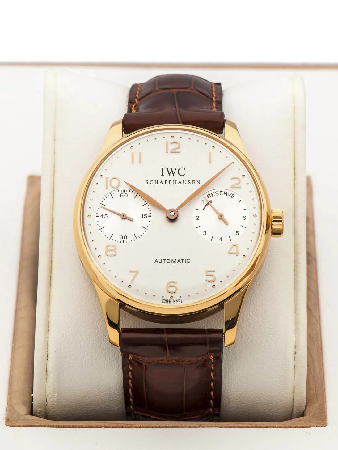 IWC Portugieser 5000 42mm Rose gold White