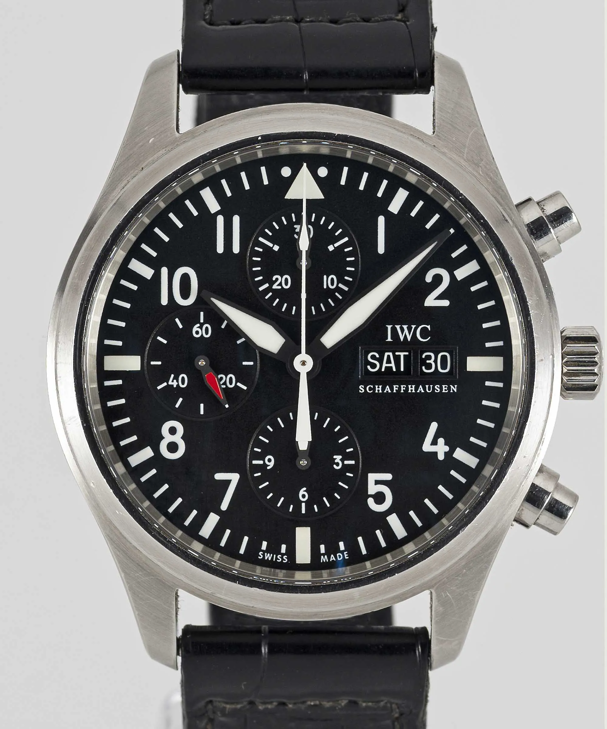 IWC Pilot IW371704 42mm Stainless steel signed