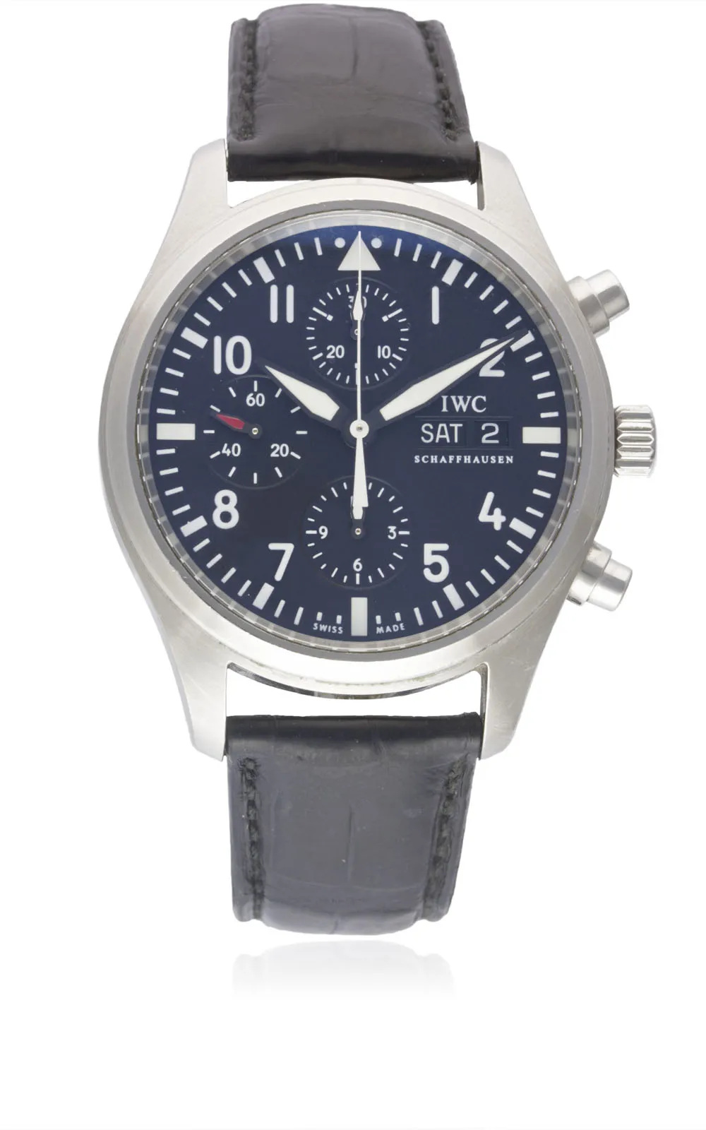 IWC Pilot IW371701 42mm Stainless steel Navy blue